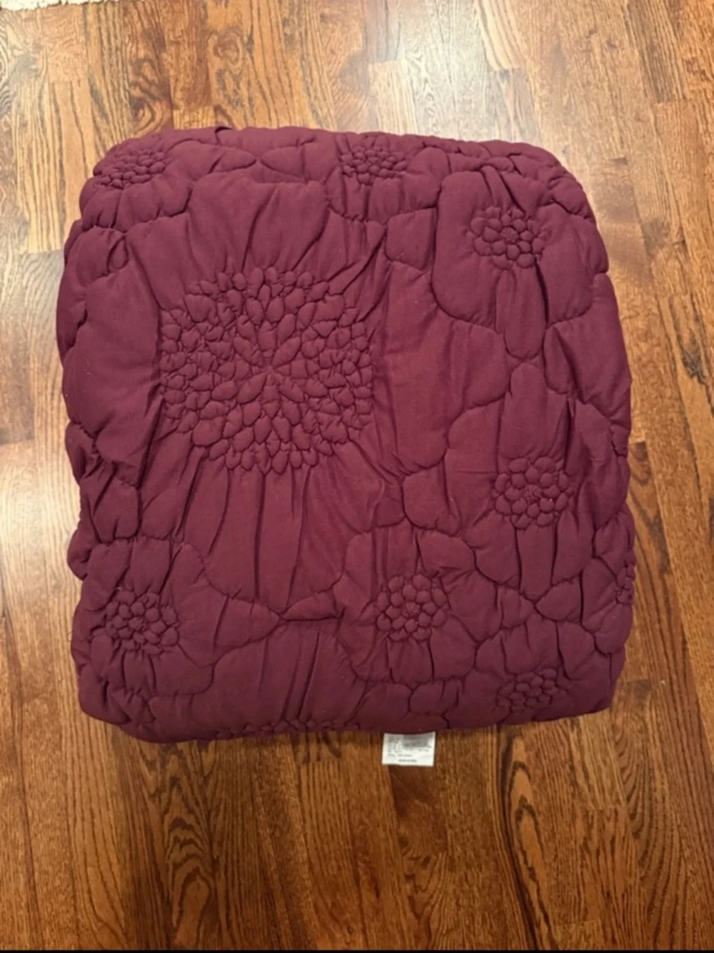 New Anthropologie Dahlia 100% Cotton Jersey Floral Quilt Size Queen
